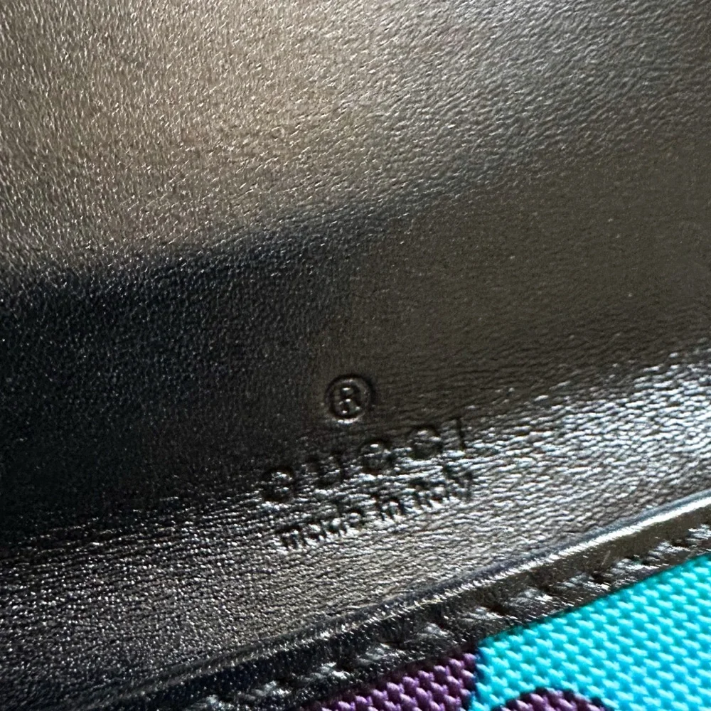 Tom Ford  Gucci Turquoise Print Logo  Condom Wallet Holder Collector’s Piece HTF
